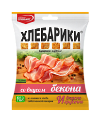 Сухарики хлебные "Хлебарики" вкус бекона, 40г