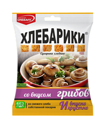 Сухарики хлебные "Хлебарики" вкус грибов, 40г